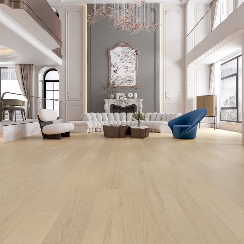Evelyn — McMillan engineered white oak flooring by Jamail Hardwoods