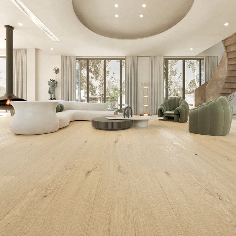 Leuven — McMillan engineered white oak flooring by Jamail Hardwoods