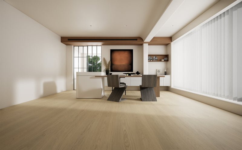 Naked Wardrobe — McMillan engineered white oak flooring by Jamail Hardwoods