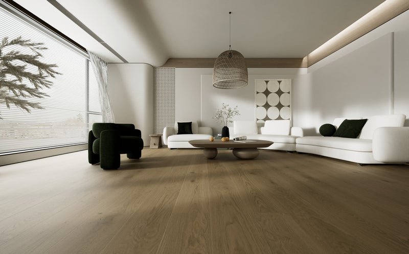 Nevis — McMillan engineered white oak flooring by Jamail Hardwoods