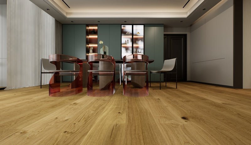 Plaza — McMillan engineered white oak flooring by Jamail Hardwoods