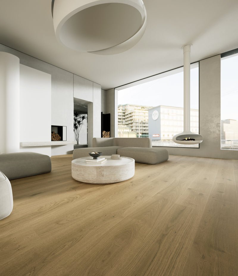 Shanti — McMillan engineered white oak flooring by Jamail Hardwoods