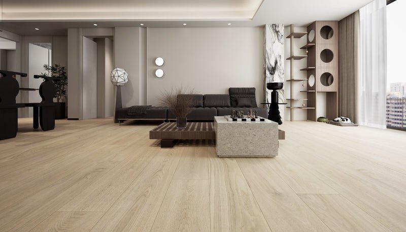 Sincronia — McMillan engineered white oak flooring by Jamail Hardwoods