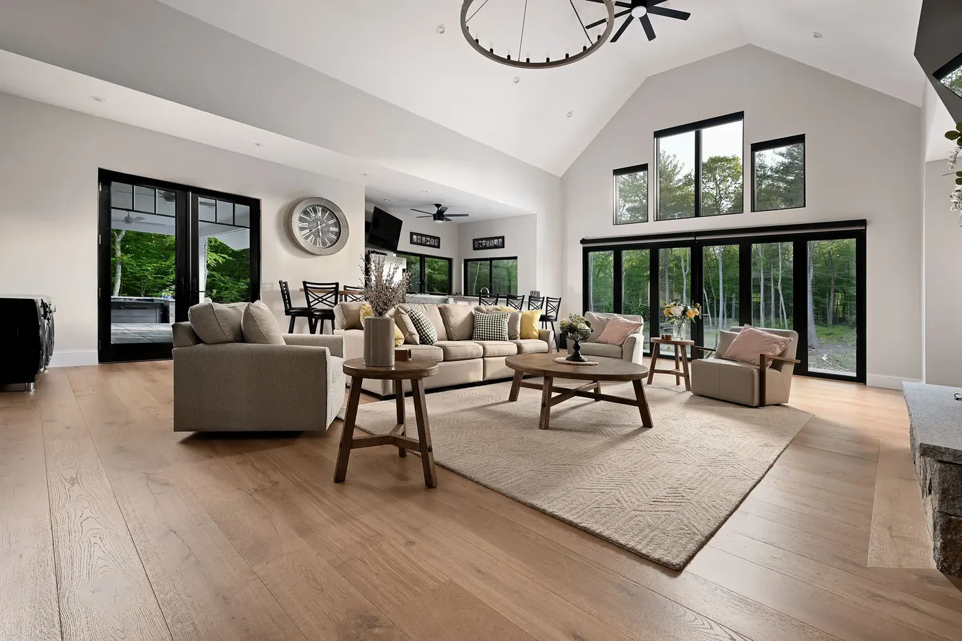 Smoke hardwood in Robinson Residence interior