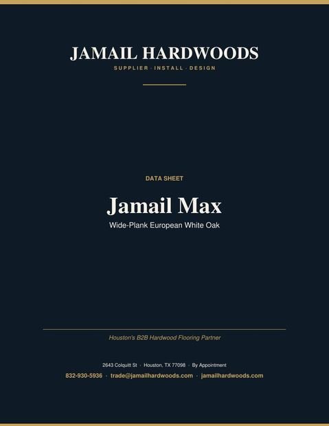 Jamail Max — Wide-Plank European White Oak PDF preview