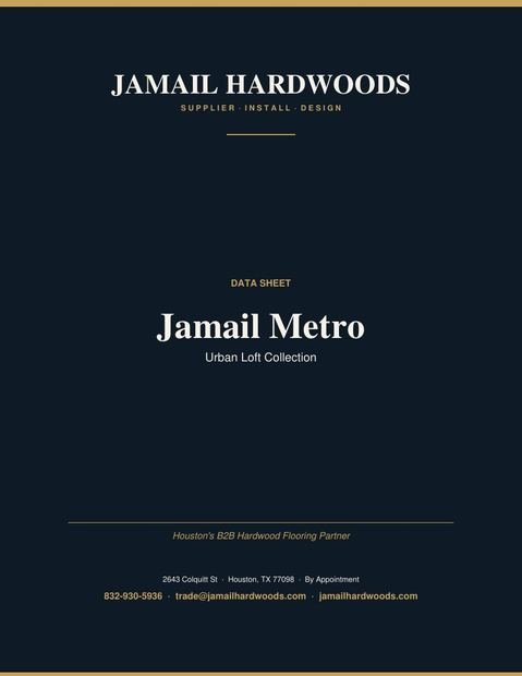 Jamail Metro — Urban Loft Collection PDF preview