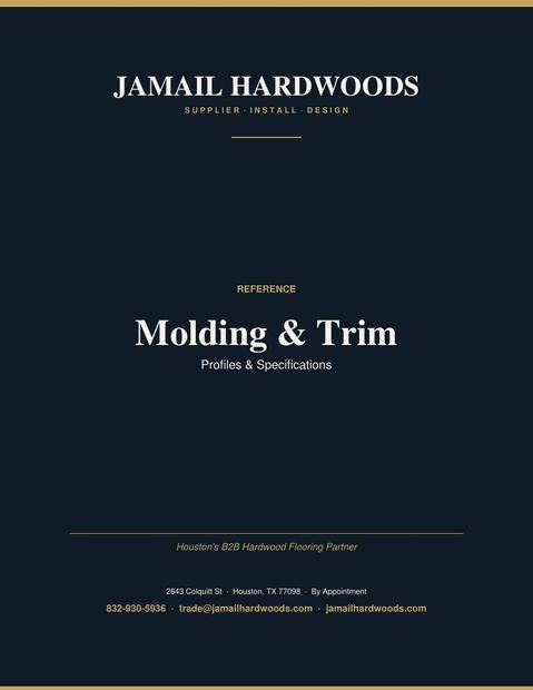 Molding & Trim — Profiles & Specifications PDF preview