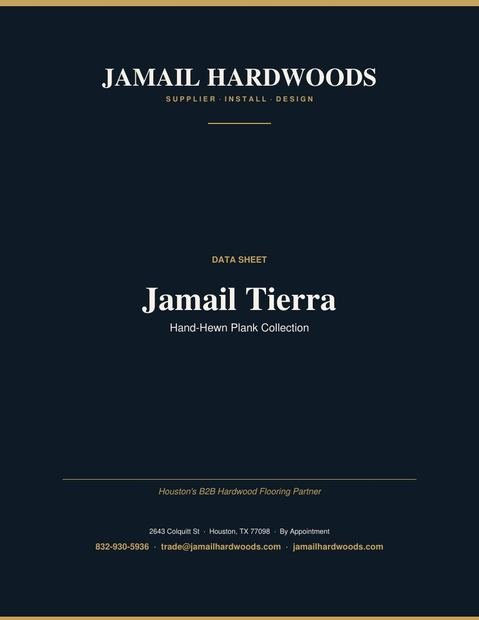 Jamail Tierra — Hand-Hewn Plank Collection PDF preview