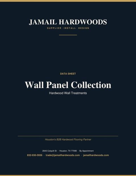 Wall Panel Collection — Hardwood Wall Treatments PDF preview