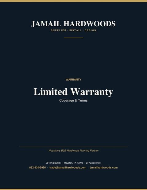 Limited Warranty — Coverage & Terms PDF preview