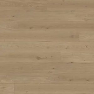 Close-up view of Nevis oak wood flooring texture showcasing its natural light brown finish.